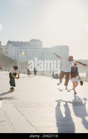 Biarritz, Francia, ottobre 2021 Foto Stock