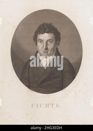 Ritratto di Johann Gottlieb Fichte. Johann Gottlieb Fichte (1762 – 1814) fu un filosofo tedesco che divenne una figura fondatrice del filosofo 1814 Foto Stock