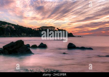 Castiglioncello, Livorno, Rosignano Marittimo, Toscana, Italia Foto Stock