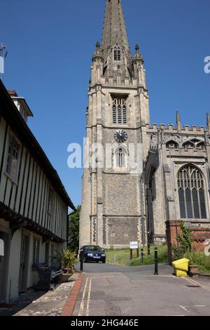 Chiesa Parrocchiale di Santa Maria, Saffron Walden, Essex Foto Stock