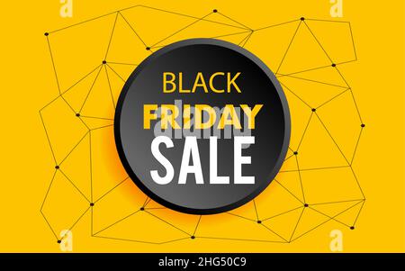 Modello banner vendita black friday in formato vettoriale Illustrazione Vettoriale