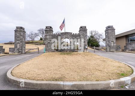 Fort Negley fu una fortificazione costruita dalle truppe dell'Unione dopo la cattura di Nashville, Tennessee durante la guerra civile americana, situata approssimativamente nel 2 Foto Stock