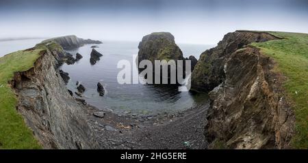 Isola di St Ninans, Isole Shetland Foto Stock