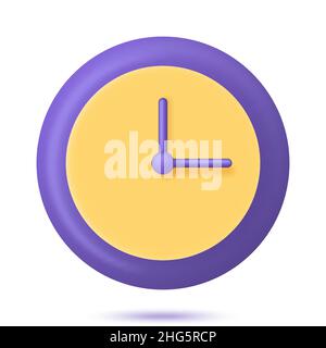 Icona dell'orologio circolare Illustrazione Vettoriale