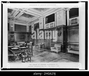 Senato Sala Lettura, Thomas Jefferson Building, la Biblioteca del Congresso di Washington, D.C. Foto Stock