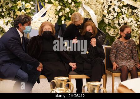 Durante la sepoltura di Francisco Gatto a Madrid su Tueday, 18 Gennaio 2022 Credit: CORDON PRESS/Alamy Live News Foto Stock