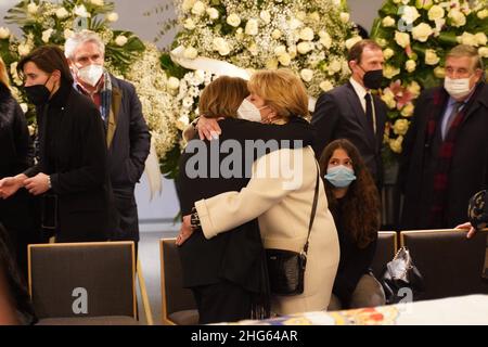 Durante la sepoltura di Francisco Gatto a Madrid su Tueday, 18 Gennaio 2022 Credit: CORDON PRESS/Alamy Live News Foto Stock