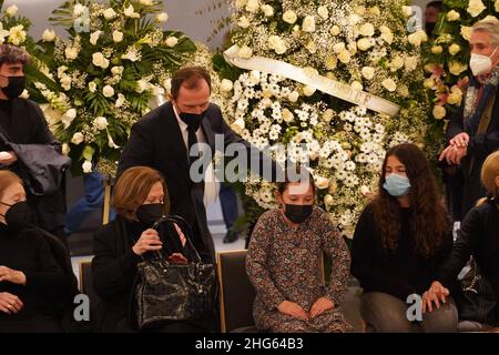 Durante la sepoltura di Francisco Gatto a Madrid su Tueday, 18 Gennaio 2022 Credit: CORDON PRESS/Alamy Live News Foto Stock