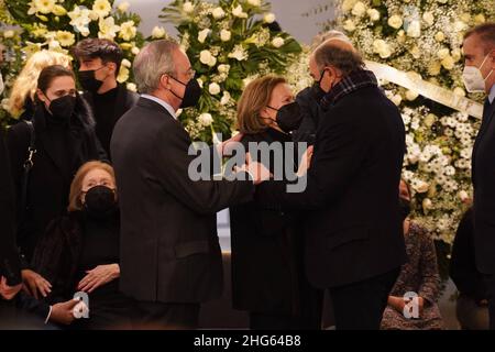 Durante la sepoltura di Francisco Gatto a Madrid su Tueday, 18 Gennaio 2022 Credit: CORDON PRESS/Alamy Live News Foto Stock