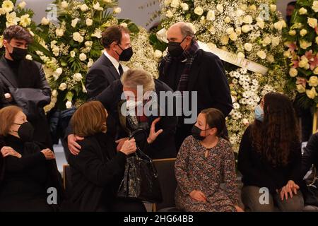 Durante la sepoltura di Francisco Gatto a Madrid su Tueday, 18 Gennaio 2022 Credit: CORDON PRESS/Alamy Live News Foto Stock