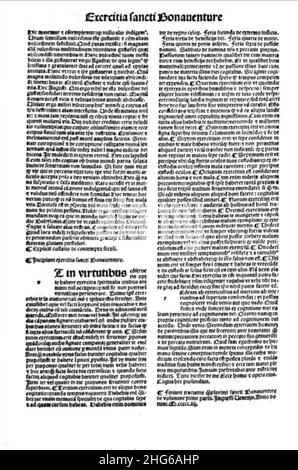 Seraphici doctoris sancti Bonauventure de Balneo 3 1504. Foto Stock