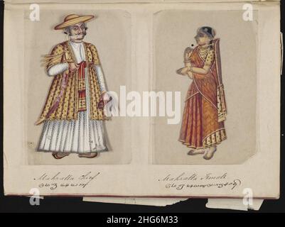 Settantadue esemplari di caste in India (4). Foto Stock