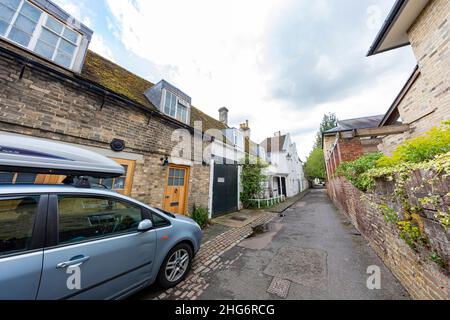 Regno Unito, Apr 16 2016 - paesaggio urbano intorno alla famosa Università di Cambridge Foto Stock