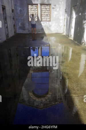 Trial Bay Jail, Southwest Rocks, New South Wales, Australia. Nessun MR Foto Stock