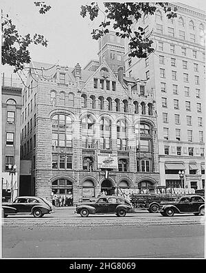 Segno, ''Welcome Home from the Crow-Eaters,'' sulla parte anteriore del Washington Post Building a Washington, DC... (4924193734). Foto Stock