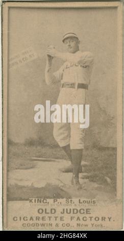 Re d'argento, St. Louis Browns, baseball card ritratto Foto Stock