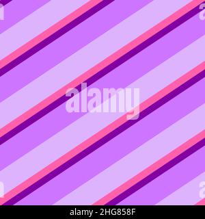 Strisce diagonali rosa viola Design vettoriale senza cuciture Illustrazione Vettoriale