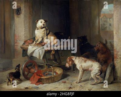 Sir Edwin Landseer - un Jack in carica. Foto Stock