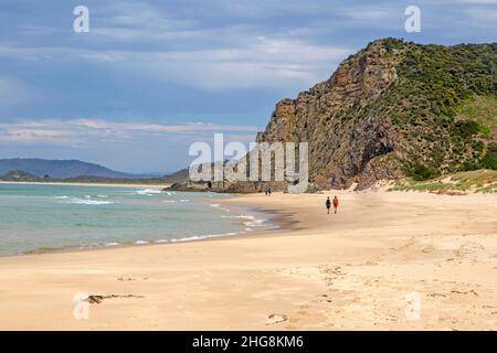 Moorina Bay sull'Isola di Bruny Foto Stock