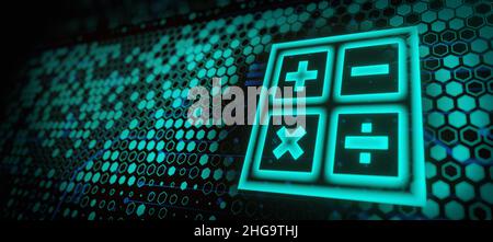 technology financial circuit board accounting concept background. Foto Stock