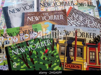 2021 copertina settimanale della rivista 'The New Yorker', USA Foto Stock