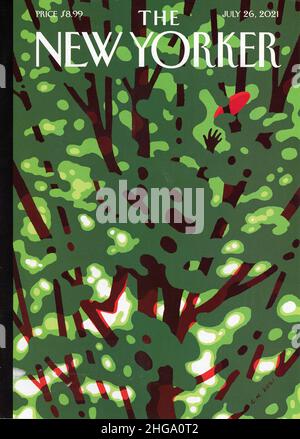 2021 copertina della rivista settimanale 'The New Yorker', USA Foto Stock