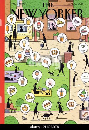 2021 copertina della rivista settimanale 'The New Yorker', USA Foto Stock