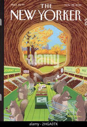 2021 copertina della rivista settimanale 'The New Yorker', USA Foto Stock