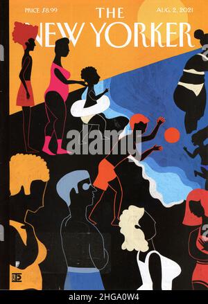 2021 copertina della rivista settimanale 'The New Yorker', USA Foto Stock