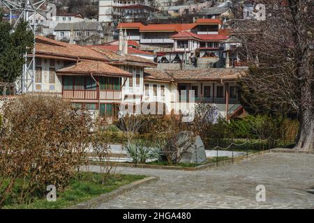 Bakhchisarai, Crimea - 14 marzo 2021: Palazzo di Khan in primavera Foto Stock