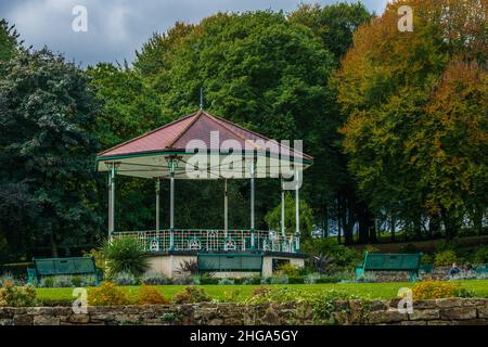 Vecchia band stand Raymond Boswell Foto Stock