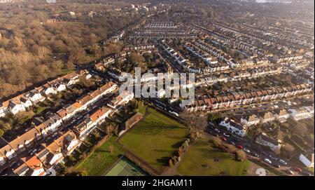 Tooting Graveney Common, Furzedown, Wandsworth, South London Foto Stock