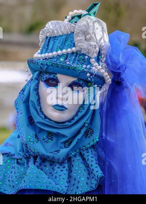 Carnival Mask Schwaebisch Hall, BW, Germania Foto Stock