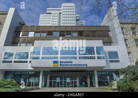 Tedesco di assicurazione pensione, Hohenzollerndamm, Wilmersdorf, Berlino, Germania Foto Stock