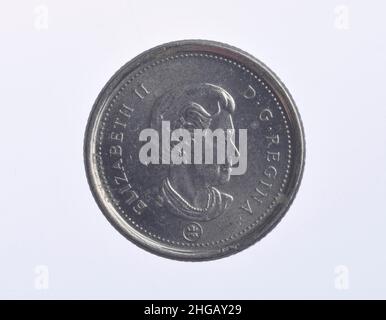 Moneta, 10 centesimi, Canada Foto Stock