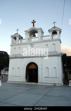 Cappella del Signore di Esquipulas, Capilla El Senor de Esquipulas, Zinacantan, Stato del Chiapas, Messico, Nord America Foto Stock