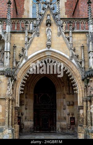 Wroclaw. Polonia. Ingresso principale alla Cattedrale di San Giovanni Battista. Foto Stock