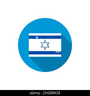 Bandiera ufficiale di Israele: Giustamente proporzioni e colori Illustrazione Vettoriale