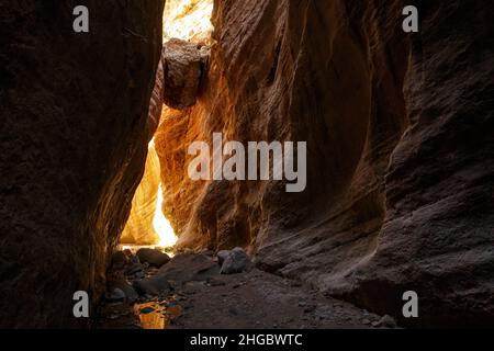 Gola di Avakas, paesaggio naturale, Cipro. Vista del famoso canyon, attrazione turistica nel quartiere di Paphos Foto Stock