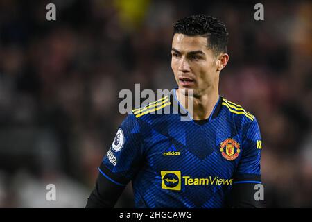 Cristiano Ronaldo #7 del Manchester United durante il gioco Foto Stock