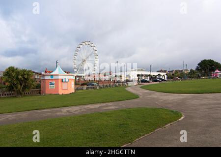 Barry Island Fair in inverno Foto Stock