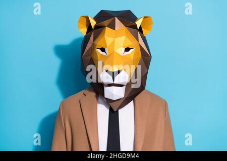 disegno di Maschera Uomo Tigre a colori