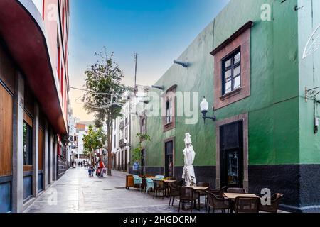 Principale passeggiata commerciale a Triana, Vegueta, Las Palmas de Gran Canaria, Isole Canarie, Spagna Foto Stock