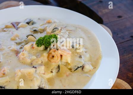 Cibo colombiano delizioso e spettacolare Foto Stock