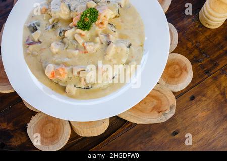 Cibo colombiano delizioso e spettacolare Foto Stock