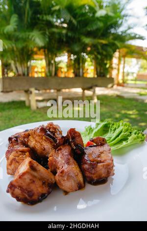 Cibo colombiano delizioso e spettacolare Foto Stock