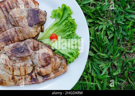 Cibo colombiano delizioso e spettacolare Foto Stock