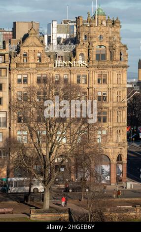 Jenners department store in Princes Street, Edinburgh Foto Stock