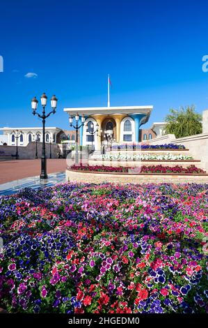 Oman. Moscato. Al Alam Palace Foto Stock