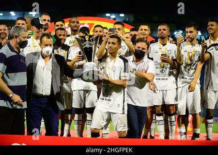 Florianópolis (SC), 20/01/2022 - Futebol / Recopa - Clássico Catarinense entre Avaí X Figueirense na noite desta quinta-feira (20) no Estádio Aderbal Foto Stock